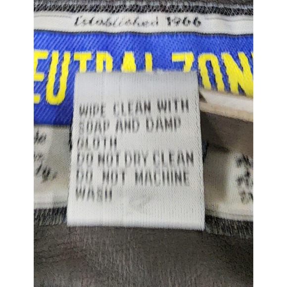 Neutral Zone Coat Womens Small Black Faux Leather  Longline Button Front Vintage - Picture 15 of 15